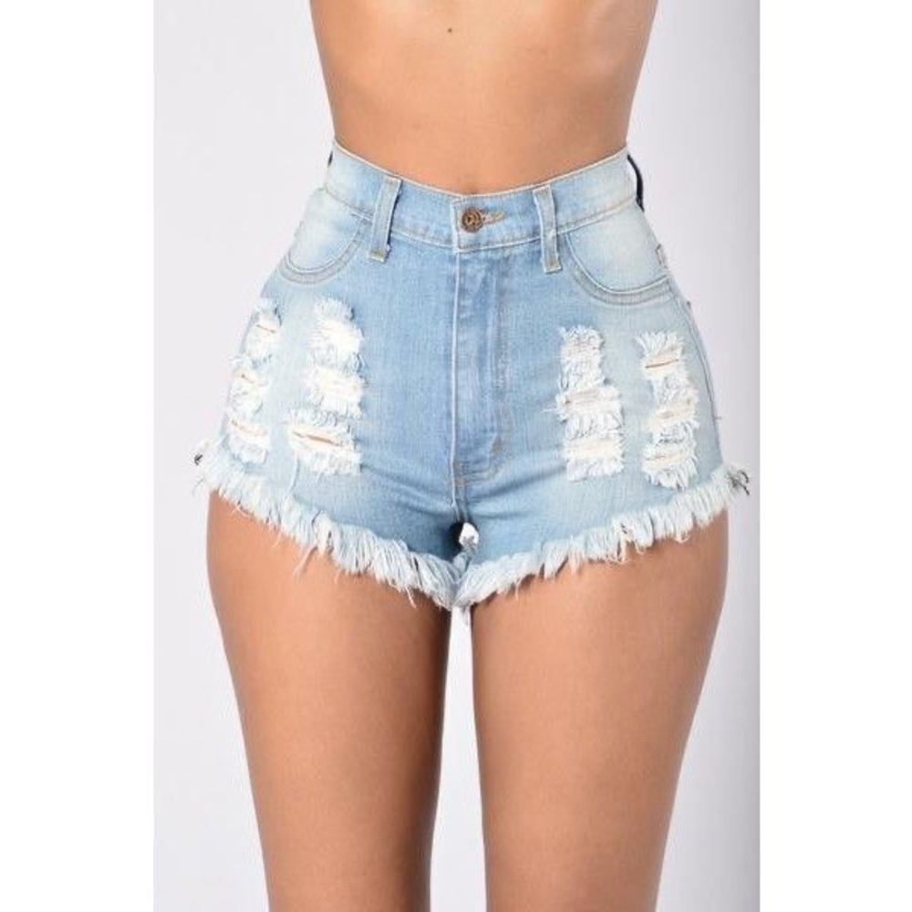 Hard Summer Fashionnova Denim Shorts (Lightwash)